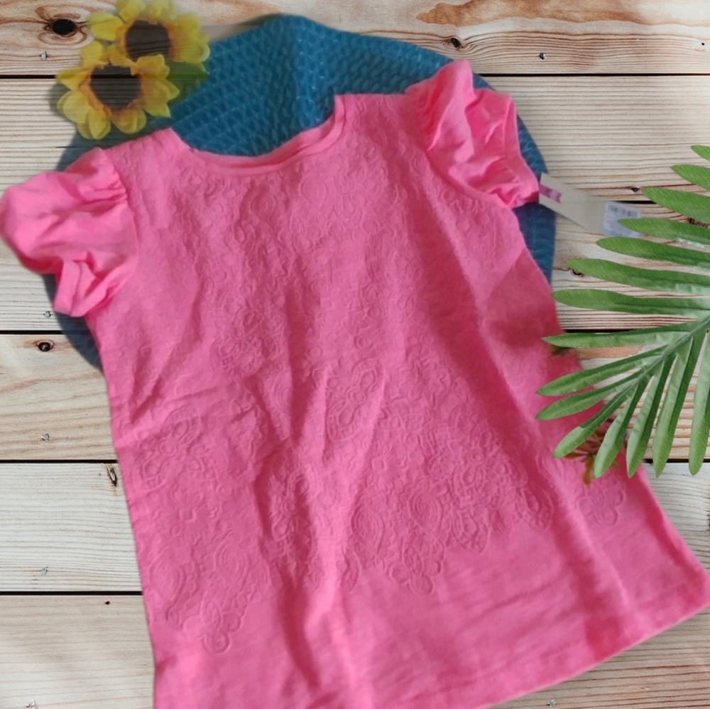 Cherokee Girls T-Shirt Short Sleeve Pink 5T